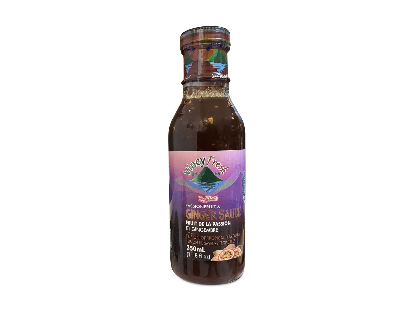 Vincy Fresh Passion Fruit & Ginger Sauce - 11 oz